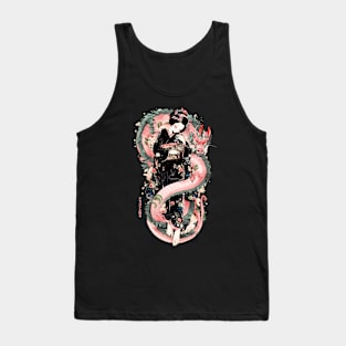 Japanese Girl With Dragon and Cats 2 T-Shirt 03 Tank Top